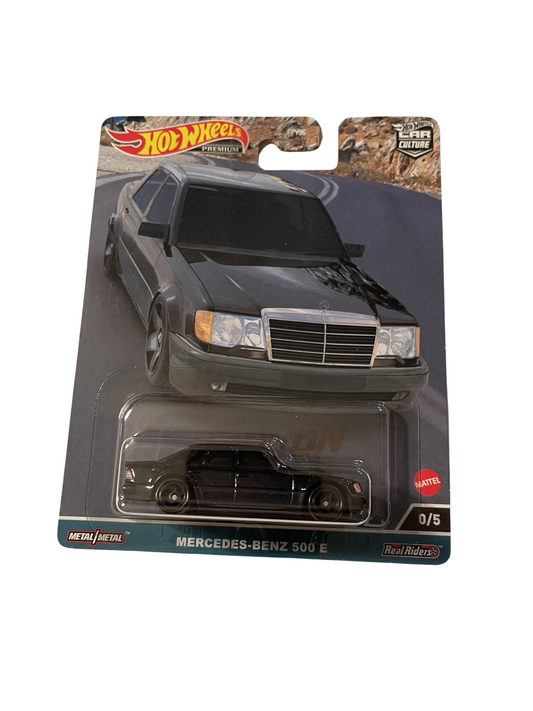 Hot Wheels 1:64 Premium Car Culture Canyon Warriors Mercedes Benz 500E Chase 0/5