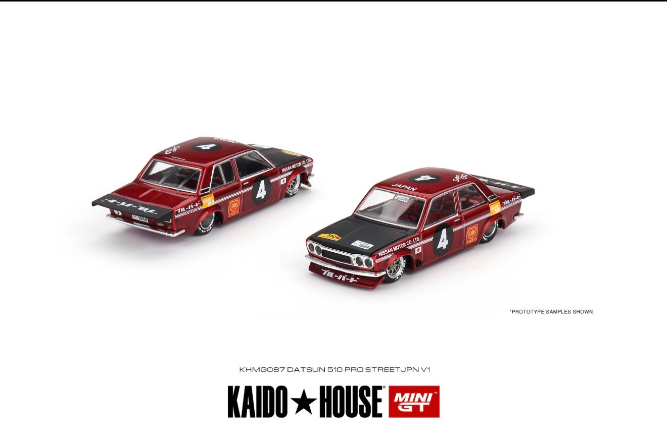 Kaido House 1:64 Datsun 510 Pro Street JPN V1 - Regular & Chase PAIR