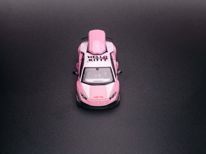 TPC 1:64 Lamborghini Huracan LP610-4 - Hello Kitty With Roof Storage