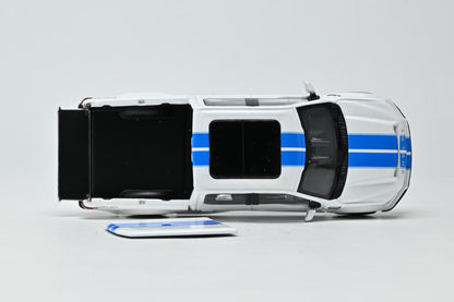 Funny Model 1:64 Ford F150 Super Snake - Oxford White With Blue Stripes