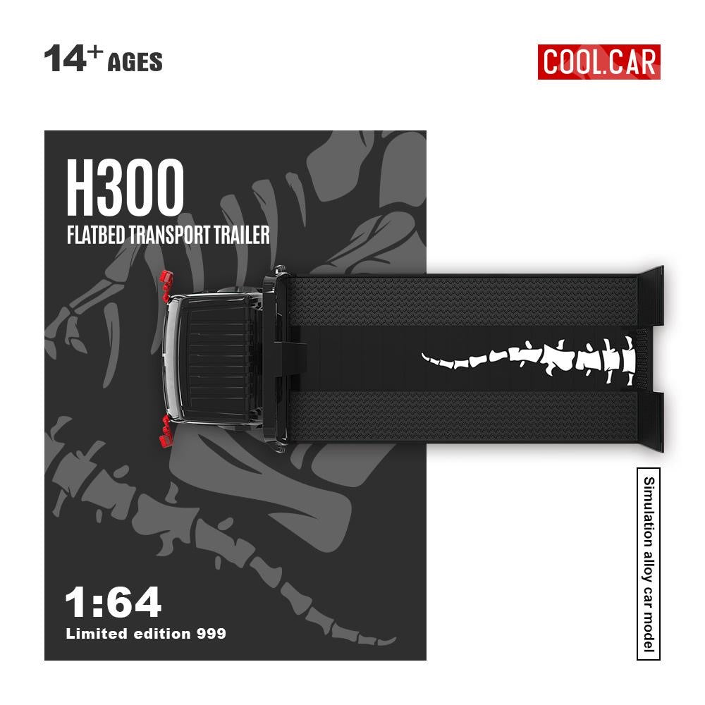Cool Car 1:64 H300 Flatbed Transport - Bone Dragon