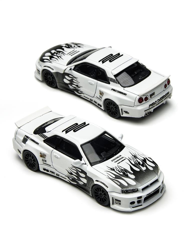 Time Micro X PSC Design 1:64 Skyline R34 Widebody “Smilodon”