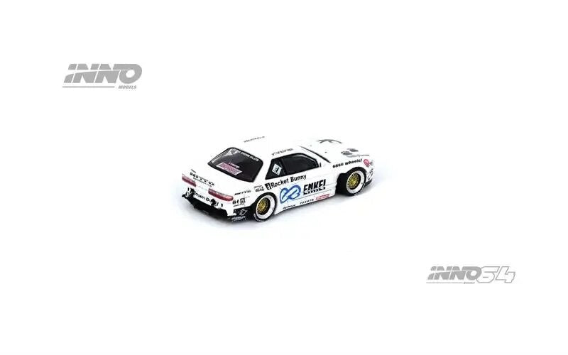 Inno64 1:64 Nissan Silvia S13 V2 Pandem Rocket Bunny - White