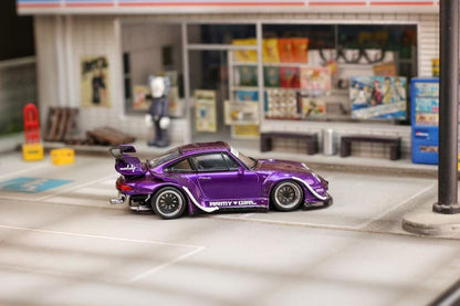 Street Weapon 1:64 Porsche RWB 993 Purple Army Girl