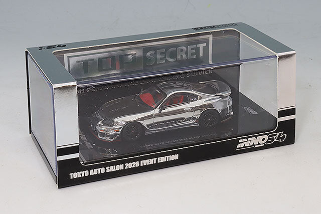 Inno64 1:64 Toyota Supra A80 Top Secret GT300 Chrome - 2026 Tokyo Auto Salon Exclusive