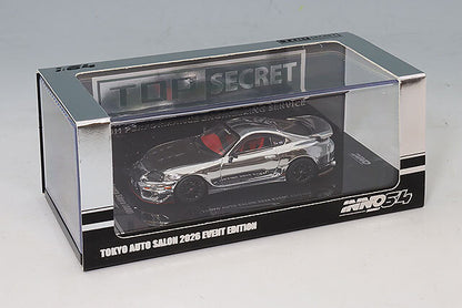 Inno64 1:64 Toyota Supra A80 Top Secret GT300 Chrome - 2026 Tokyo Auto Salon Exclusive