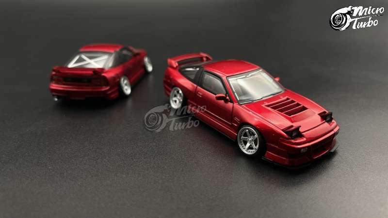 Micro Turbo 1:64 Nissan 180SX Flip Up Lights - Red