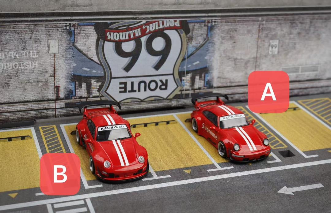 Decode 1:64 Porsche RWB Supreme White Stripes - *993 OR 964*