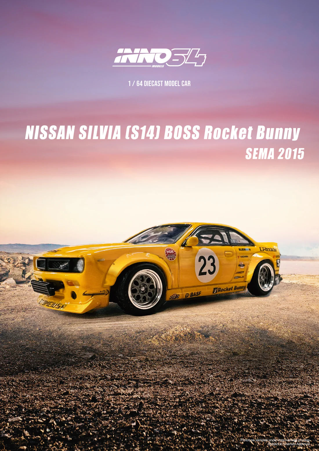 Inno64 1:64 Nissan Silvia S14 BOSS "Rocket Bunny" - SEMA 2015