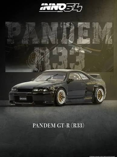 Inno64 1:64 Pandem GT-R R33 - Black
