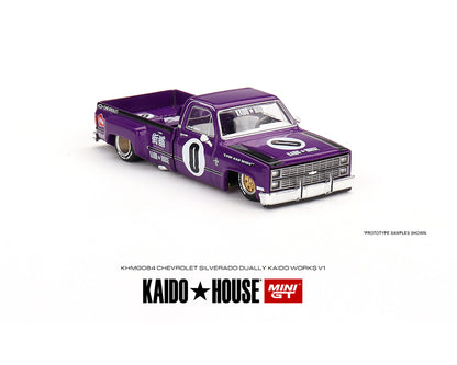 MiniGT X Kaido House 1:64 Chevrolet Silverado Dually Kaido V1 - Purple