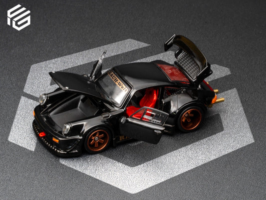 FG 1:64 Porsche RWB 930 Fully Opening - Black