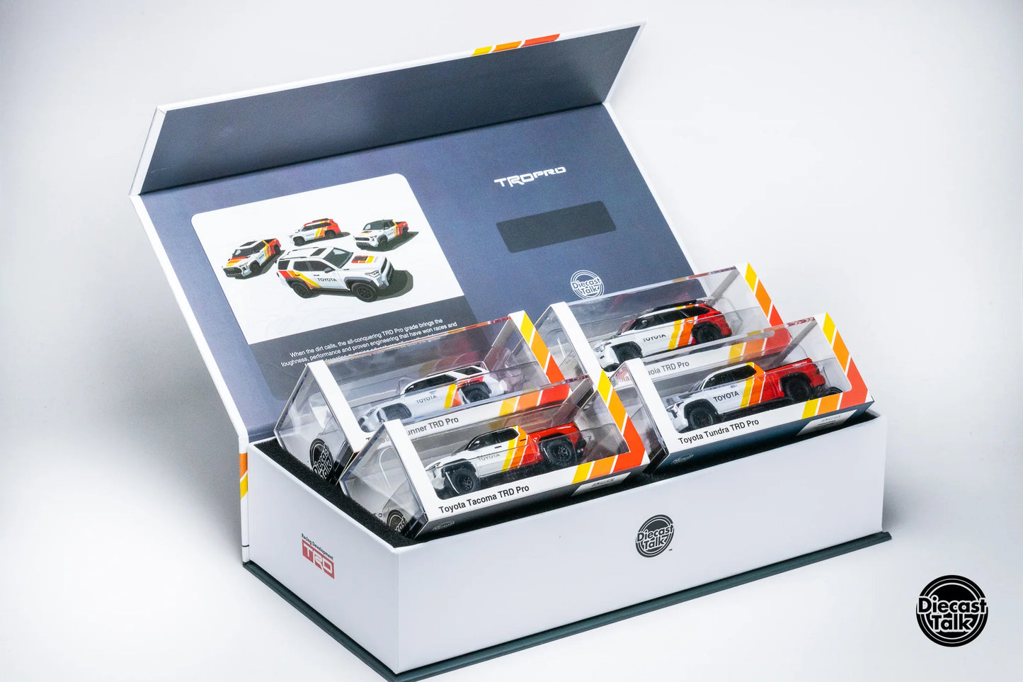 GCD X DiecastTalk 1:64 Toyota TRD PRO 4-Truck Set