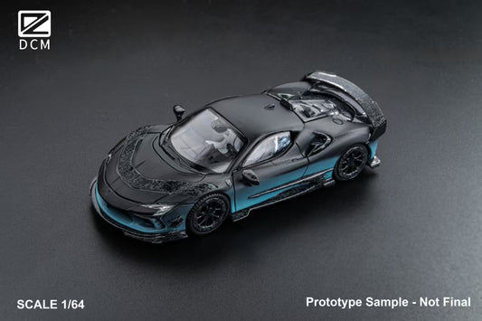 DCM 1:64 Ferrari Mansory SF90 F9XX Black Blue Gradient - Coupe