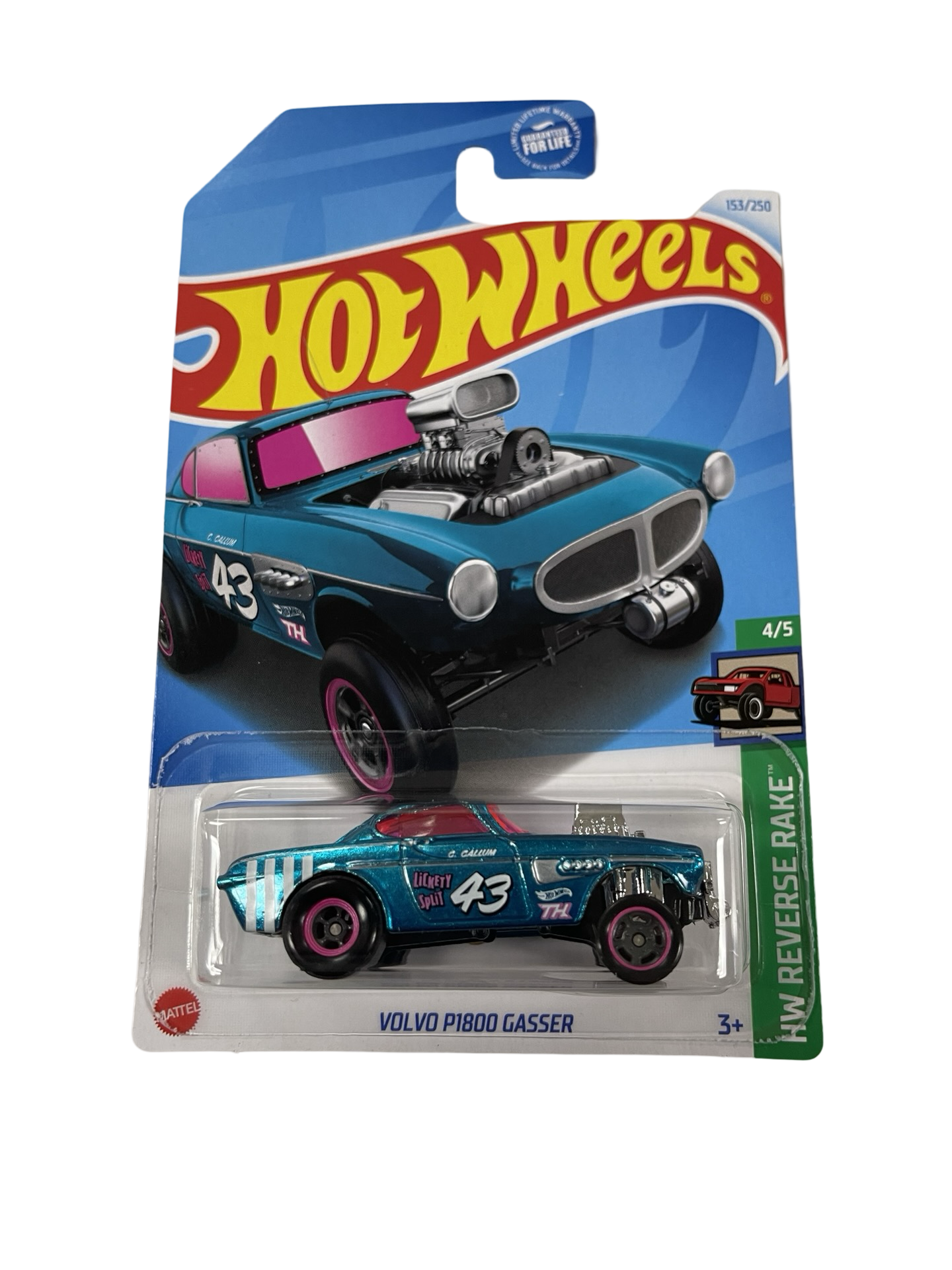 Hot Wheels 1:64 2024 Super Treasure Hunt - Volvo P1800 Gasser