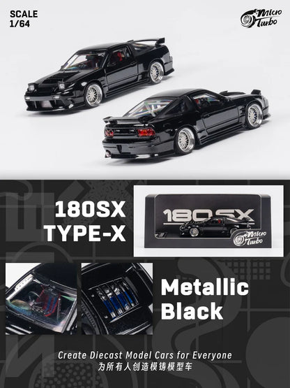 Micro Turbo 1:64 Nissan 180SX Flip Up Lights - Black