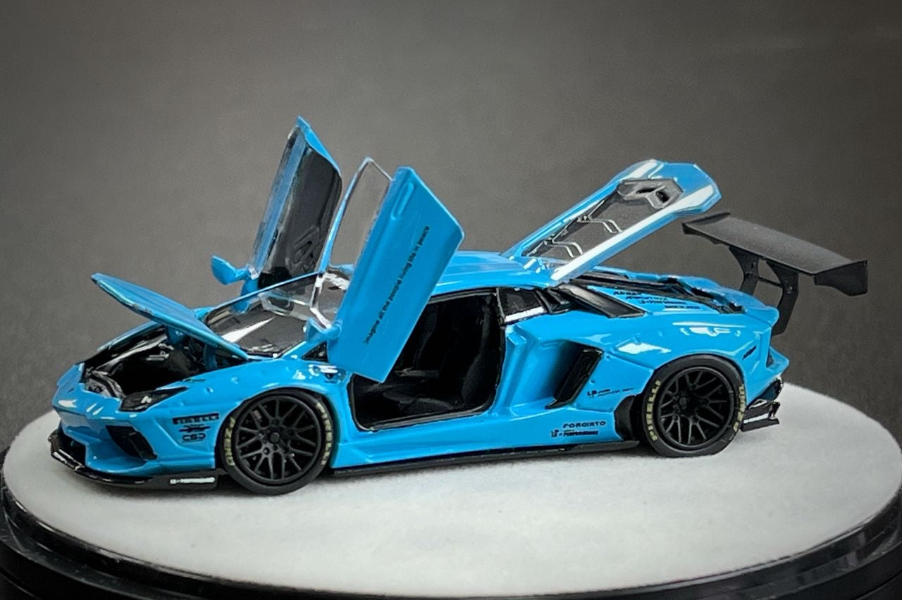 PGM 1:64 Lamborghini Aventador LBWK LP700-4 Blue
