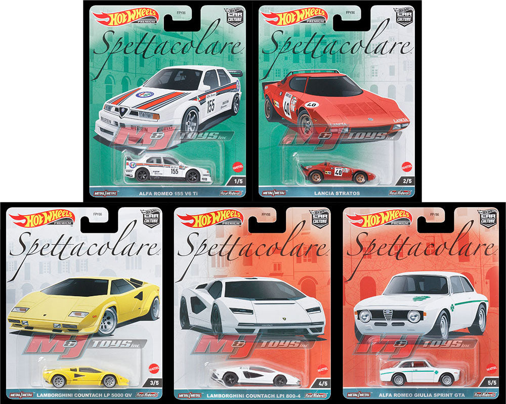 Hot Wheels 1:64 Premium 2023 Car Culture Spettacolare - SEALED CASE (2 sets)