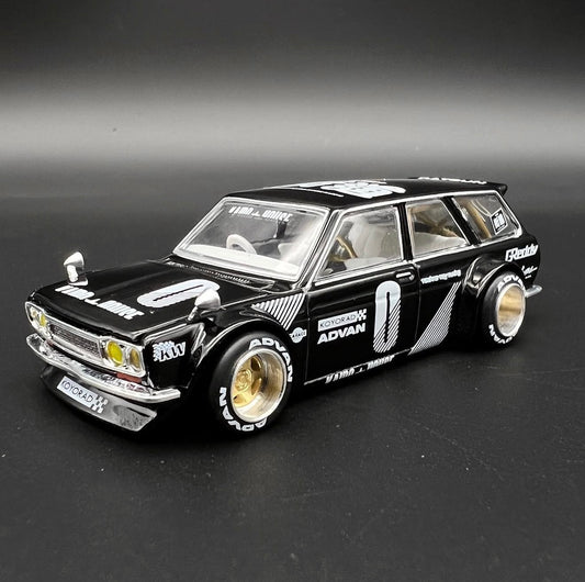 Kaido House 1:64 BLKLTD Datsun Kaido 510 Wagon *GLOSS* Black Limited USDM - KHMG019