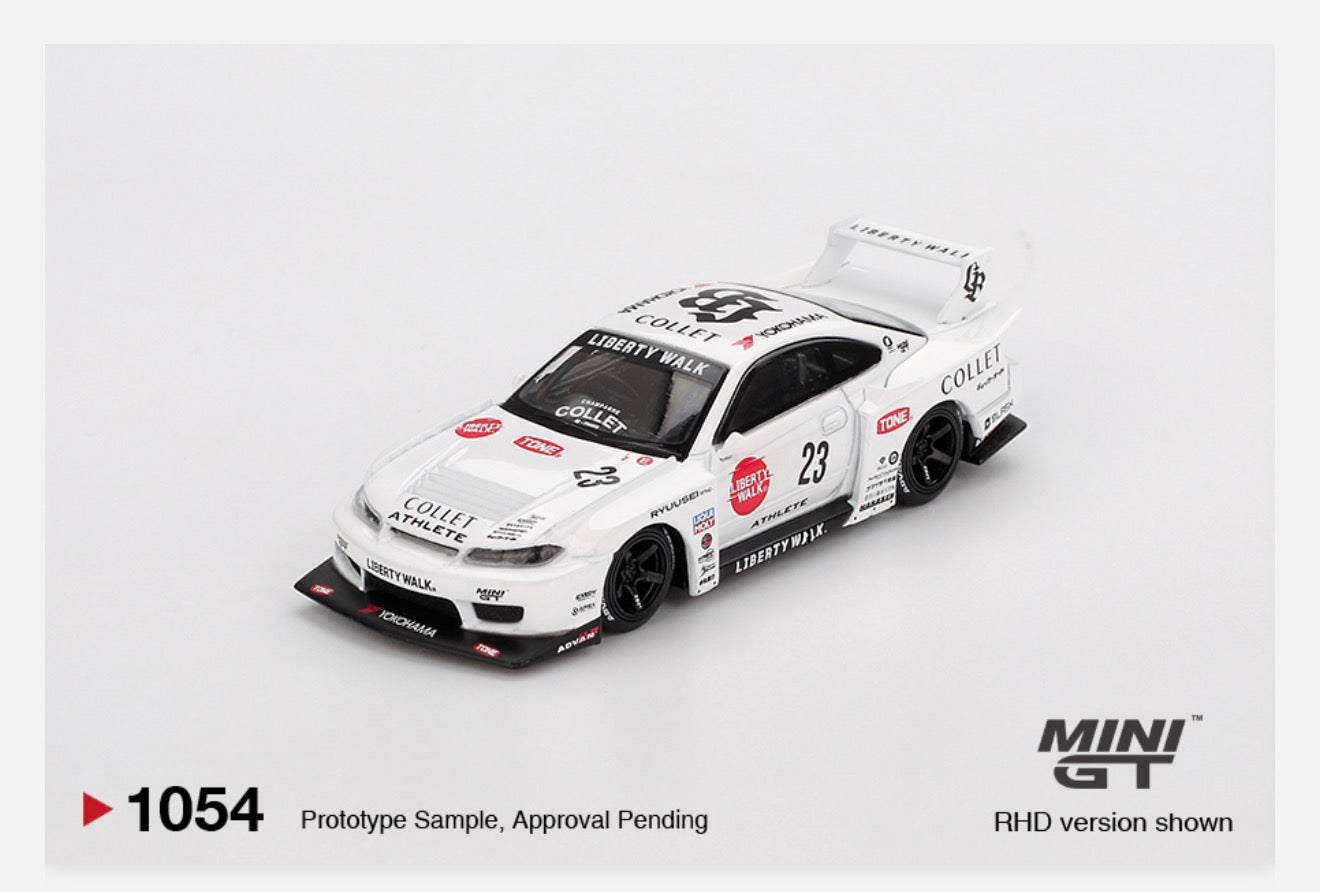 MiniGT 1:64 Nissan LB-Super Silhouette S15 SILVIA ATHLETE – White #1054