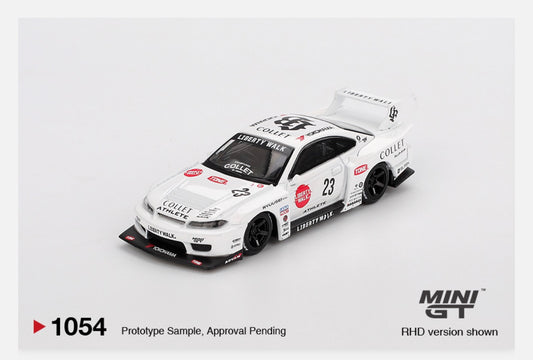 MiniGT 1:64 Nissan LB-Super Silhouette S15 SILVIA ATHLETE – White #1054