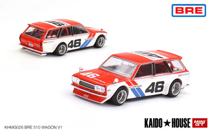 Kaido House 1:64 Datsun KAIDO 510 Wagon BRE V1 - Regular & Chase PAIR