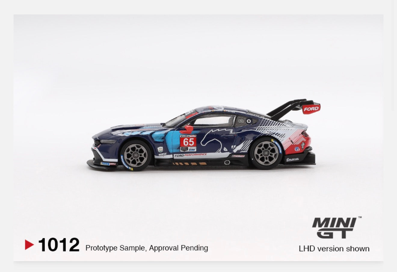 **LIMIT 1** MiniGT 1:64 Ford Mustang GT3 #65 Ford Multimatic Motorsports 2024 IMSA Daytona 24 Hrs #1012