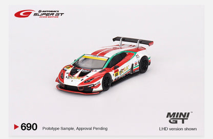 MiniGT 1:64 Japan Exclusive Lamborghini Huracán GT3 EVO2 #88 “JLOC Lamborghini GT3” JLOC 2023 Super GT Series #690