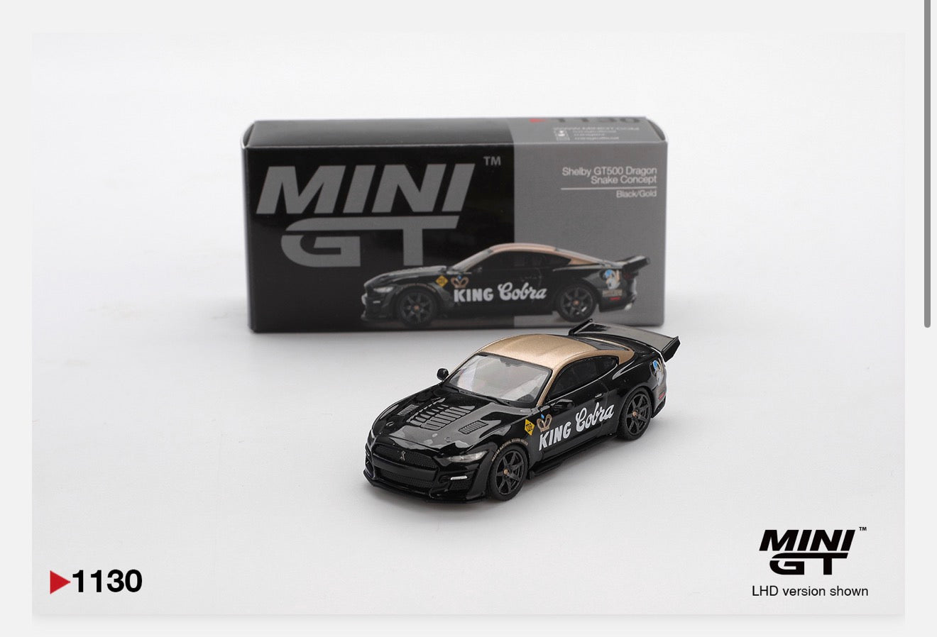 MiniGT 1:64 Shelby GT500 Dragon Snake Concept Black/Gold #1130