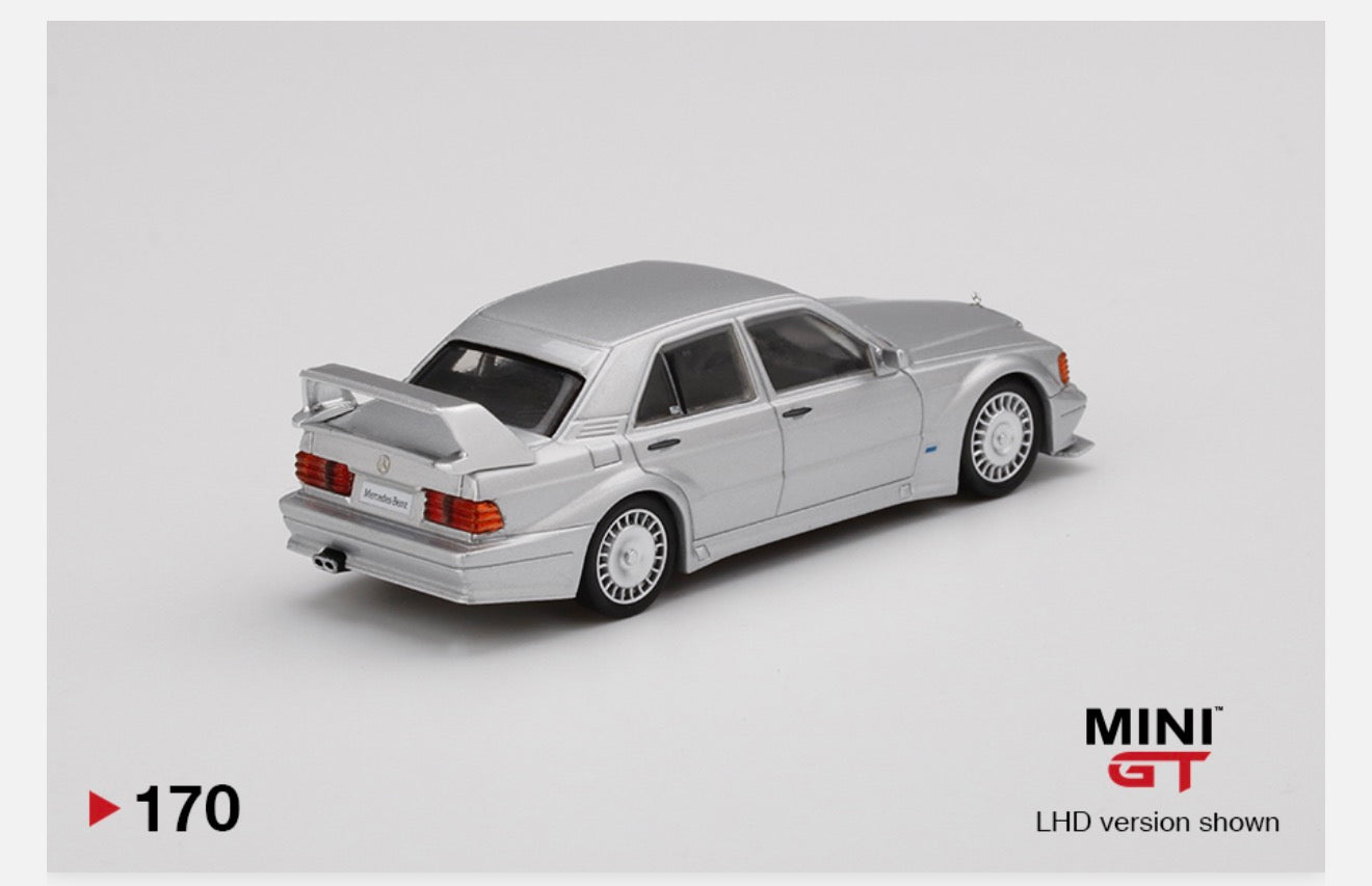 MiniGT 1:64 Mercedes-Benz 190E 2.5-16 Evolution II DTM Silver #170 MiniGT 1:64 Mercedes-Benz 190E 2.5-16 Evolution II DTM Silver #170