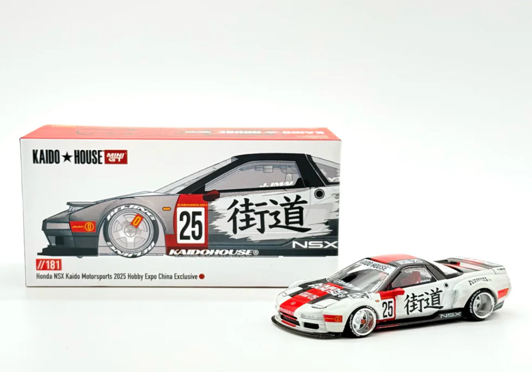 Kaido House 1:64 Honda NSX Hobby Expo China HEC 2025 - RED/White