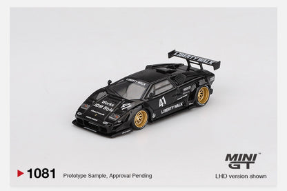 MiniGT 1:64 Lamborghini Countach LB-WORKS Black #1081