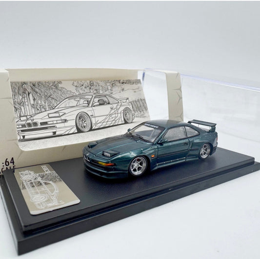 Rhino Model 1:64 BMW 850 CSI E31 Dark Green