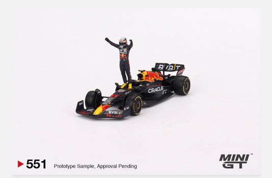 MiniGT 1:64 Oracle Red Bull Racing RB18 #11 Sergio Pérez 2022 Monaco Prix Winner - MiJo Exclusive #551