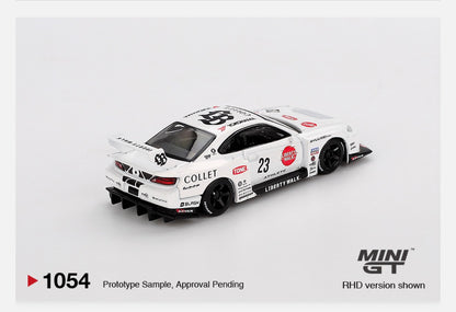 MiniGT 1:64 Nissan LB-Super Silhouette S15 SILVIA ATHLETE – White #1054