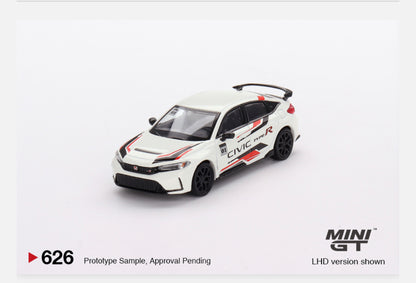 MiniGT 1:64 Honda Civic Type R 2023 – Honda Thanks Day Vietnam – White – MiJo Exclusive #626