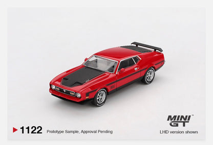 MiniGT 1:64 Ford Mustang Mach1 1971 - Race Red #1122
