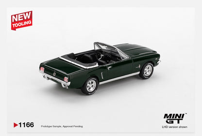 MiniGT 1:64 Ford Mustang Convertible 1964 Highland Green #1166