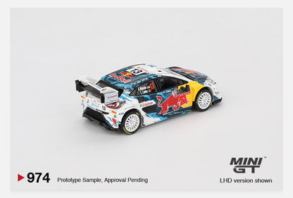MiniGT 1:64 Ford Puma Rally1 #13 M-Sport Ford WRT 2024 Rally Monte Carlo #974