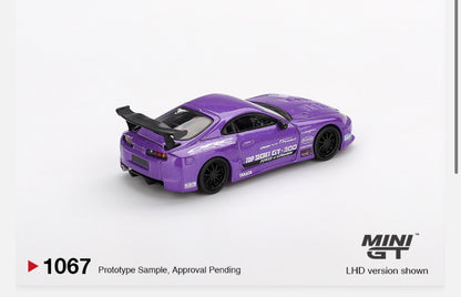 MiniGT 1:64 Toyota Supra (A80) Top Secret GT-300 Top Secret Purple #1067