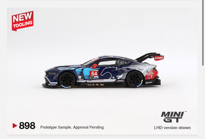 **LIMIT 1** MiniGT 1:64 Ford Mustang GT3 #64 Ford Multimatic Motorsports 2024 IMSA Daytona 24 Hrs #898