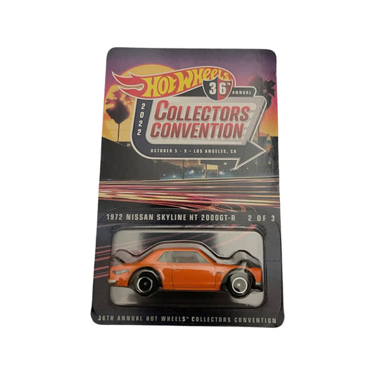 Hot Wheels 1:64 2022 36th Annual Collectors Convention Souvenir Car 1972 Nissan Skyline HT 2000 GT-R