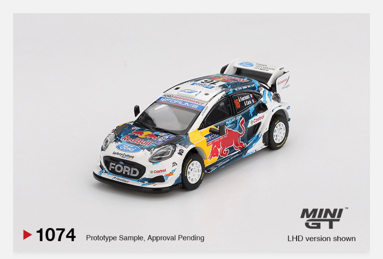 MiniGT 1:64 Ford Puma Rally1 #16 M-Sport Ford WRT 2024 Rally Finland 3rd Place #1074