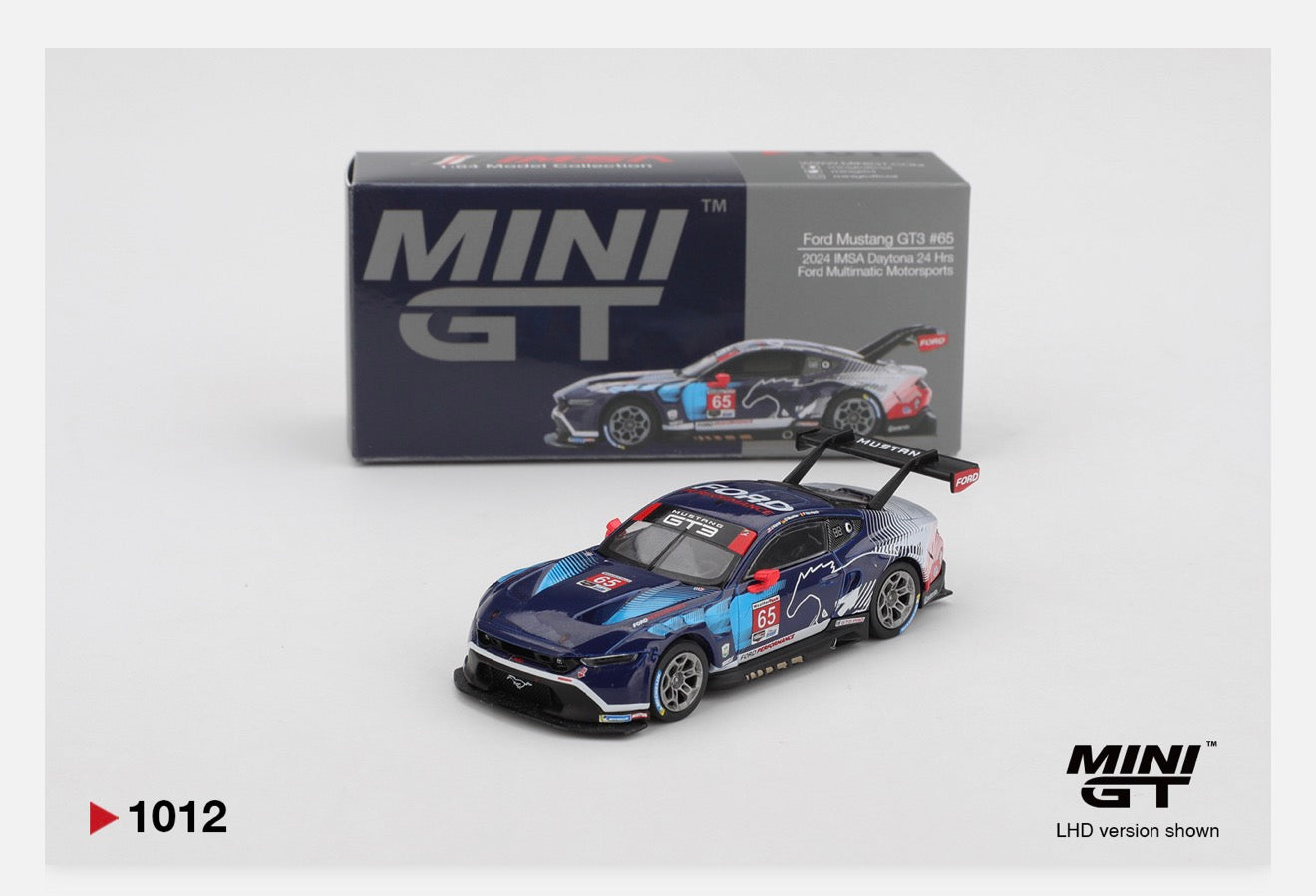 **LIMIT 1** MiniGT 1:64 Ford Mustang GT3 #65 Ford Multimatic Motorsports 2024 IMSA Daytona 24 Hrs #1012