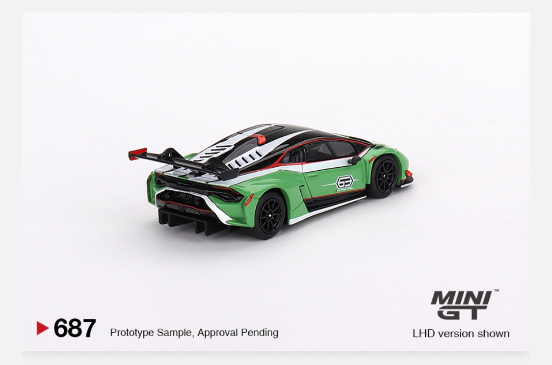 MiniGT 1:64 Lamborghini Huracán GT3 EVO2 Presentation – MiJo Exclusive #687