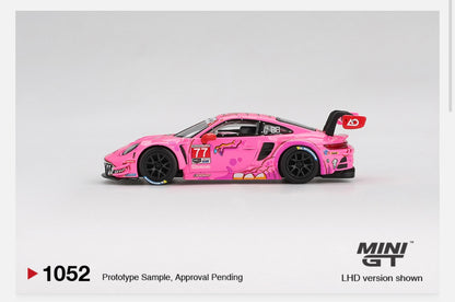 **LIMIT 2** MiniGT 1:64 Porsche 911 GT3 R #77 AO Racing 2024 IMSA Road America #1052