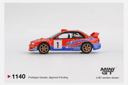MiniGT 1:64 Subaru Impreza WRC97 #1 1999 DRM Champion #1140