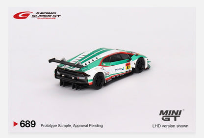 MiniGT 1:64 Japan Exclusive Lamborghini Huracán GT3 EVO2 #87 “Bamboo Airways Lamborghini GT3” JLOC 2023 Super GT Series #689