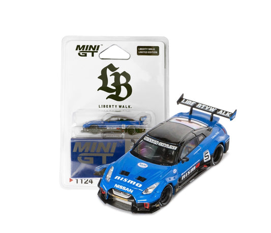 MiniGT 1:64 LB-Silhouette WORKS GT NISSAN 35GT-RR Ver.2 Blue - LBWK Store Exclusive Blister #1124
