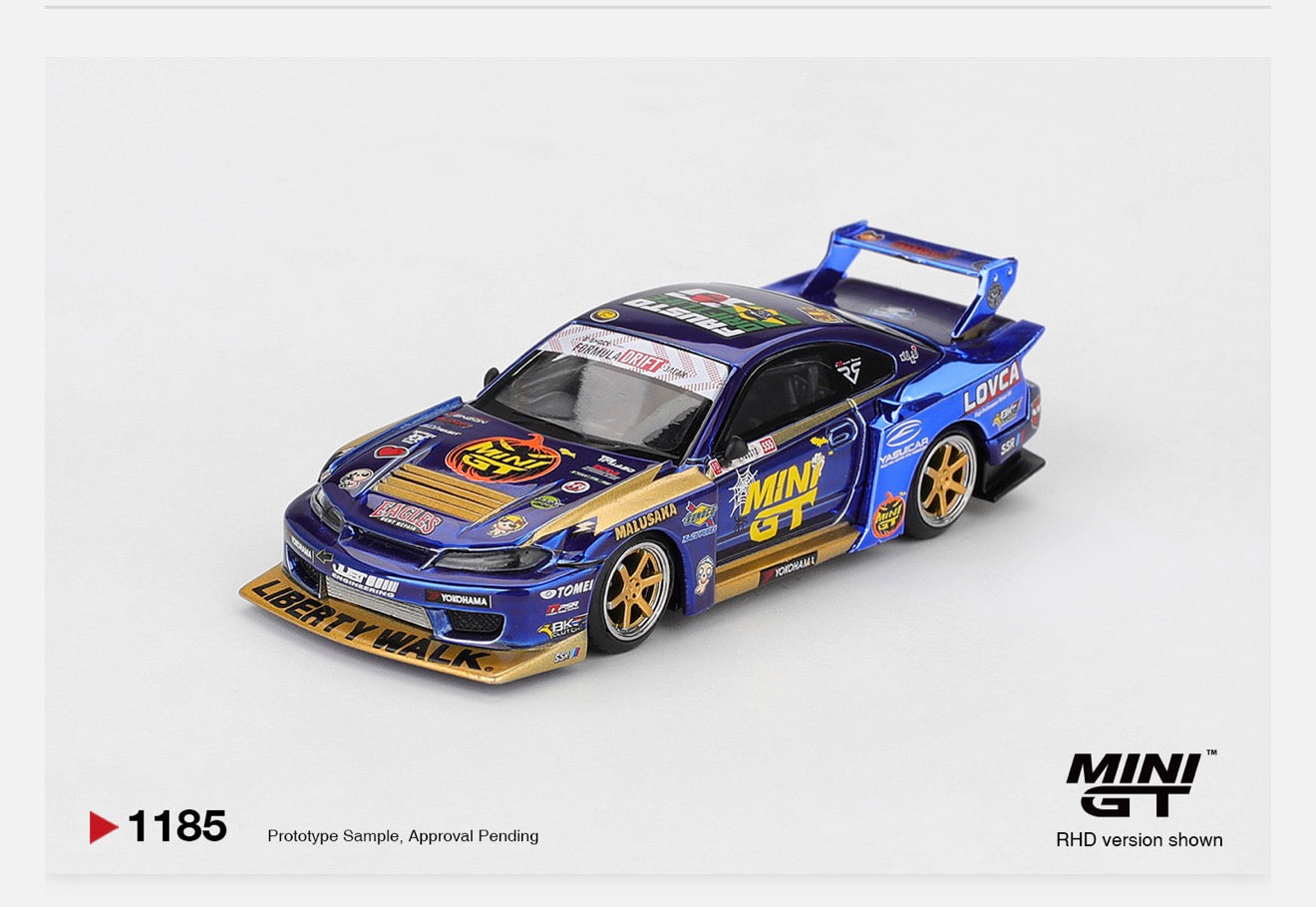 MiniGT 1:64 Nissan LB-Super Silhouette S15 SILVIA #555 Team MINI GT Liberty Walk 2025 Formula Drift Halloween Special #1185
